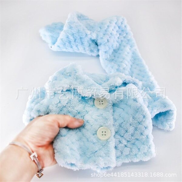 Blaues Plüsch-Pyjama-Set für American Doll 46 cm – komplettes Oberteil und Hose