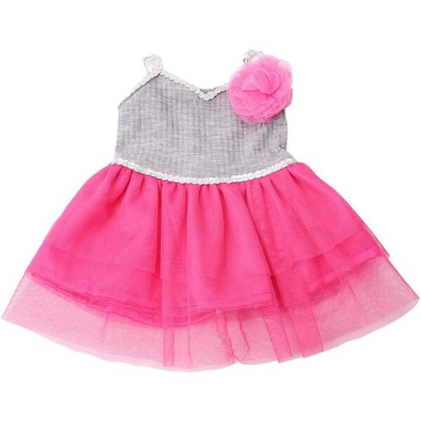 Abito in pizzo e copricapo floreale per bambola 46 cm - Uteruik elegante e delicato
