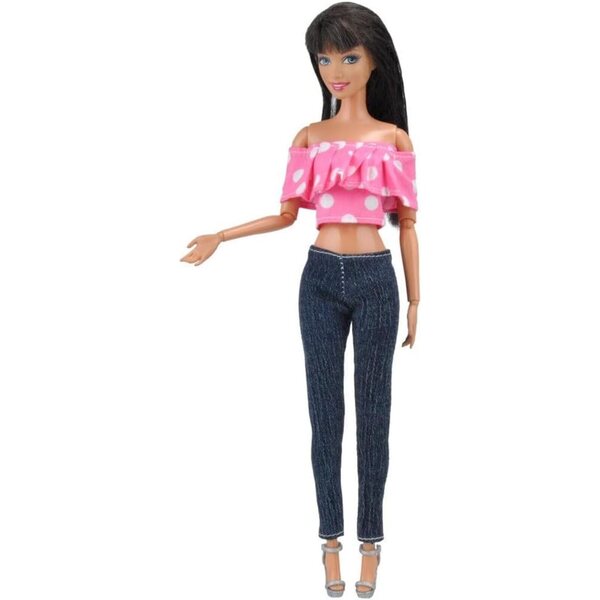 Set 5 Vestiti Moda per Bambole 30 cm - Top, Pantaloni e Completi Uteruik