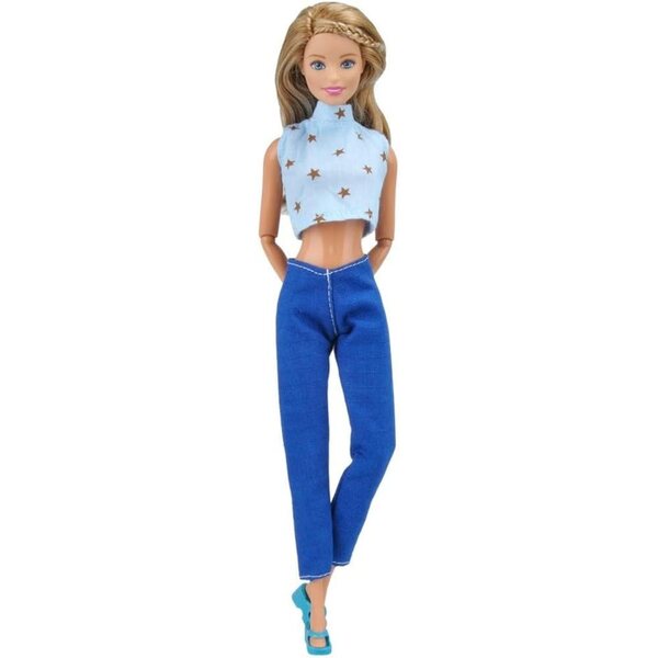 Set 5 Vestiti Moda per Bambole 30 cm - Top, Pantaloni e Completi Uteruik