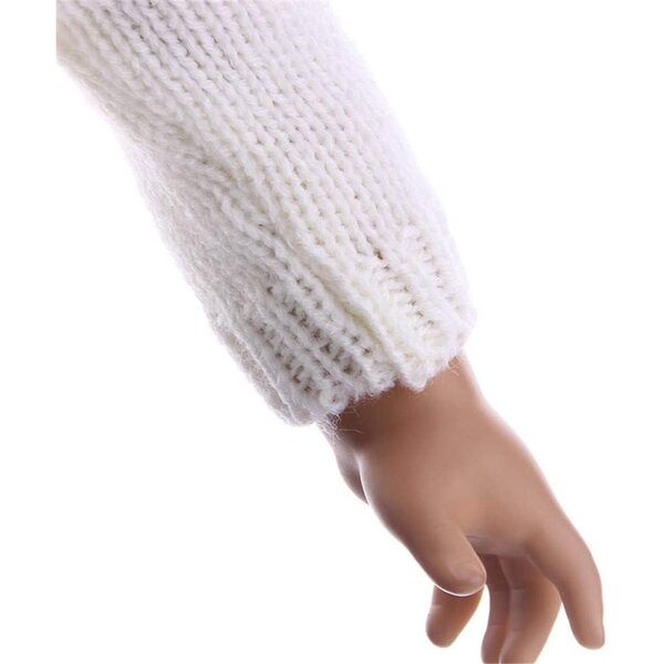 Completo moda per bambola 46 cm: maglione, cappello lana e gonna corta Uteruik