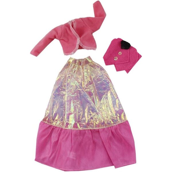 Completo Abiti per Bambole 30 cm Uteruik: Cappotto, Camicia e Gonna Eleganti