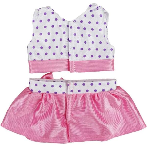 Completo Moda per Bambola Americana 46 cm con Top a Vita Alta e Gonna Corta