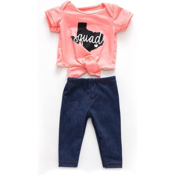 Kleidung für Puppen 46 cm – Modisches T-Shirt und Hose – Accessoires Uteruik #A