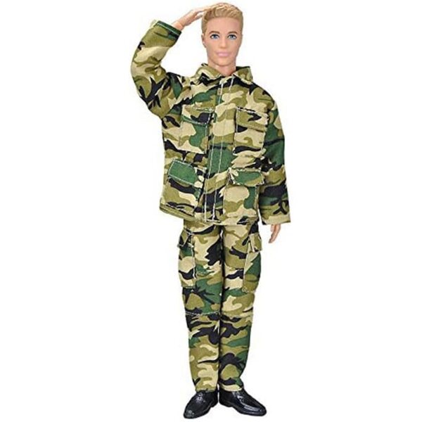Completo Mimetico per Bambola 30 cm Abbigliamento Casual Sicuro e Atossico
