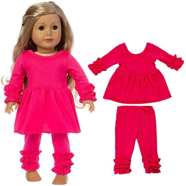 Kleidung für 46-cm-Puppen – Langarmshirt und Hose – Uteruik-Kleidung