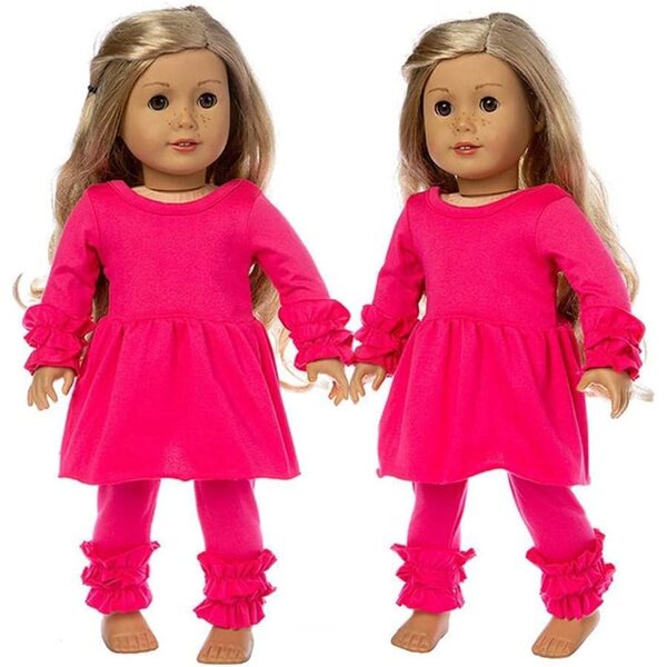 Kleidung für 46-cm-Puppen – Langarmshirt und Hose – Uteruik-Kleidung