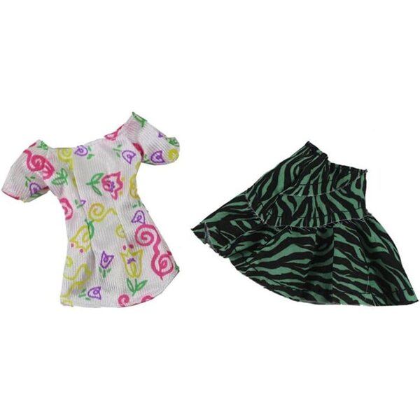 Kleidung für 30 cm große Uteruik-Puppen: Modisches Oberteil und Rock für Mädchen