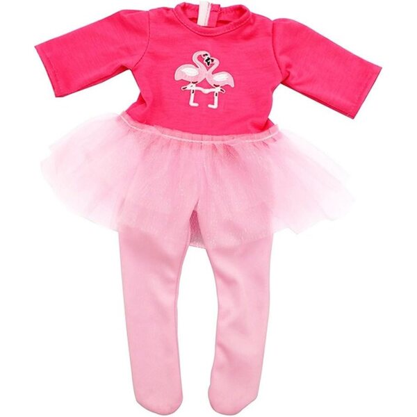 Bekleidungsset für 46 cm große amerikanische Puppe mit Flamingo-Print und Leggings