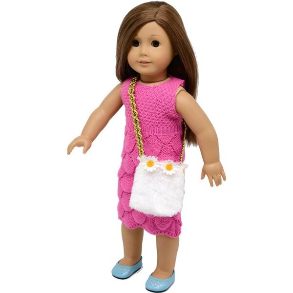 Plüsch-Umhängetasche für 46-cm-Puppen, ideales Modeaccessoire