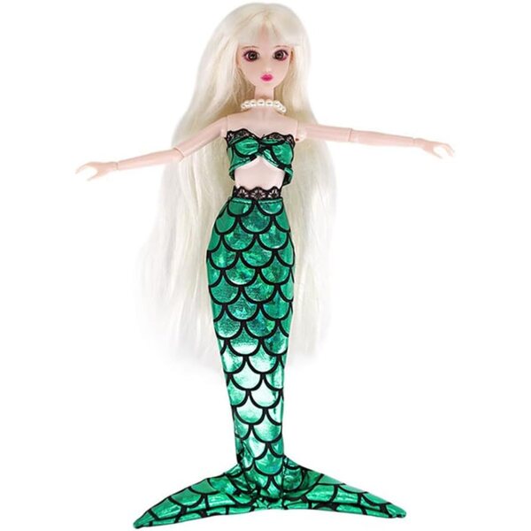 Costume da Sirena per Bambola BJD 1/6 - Abito Casual da Bagno 30 cm