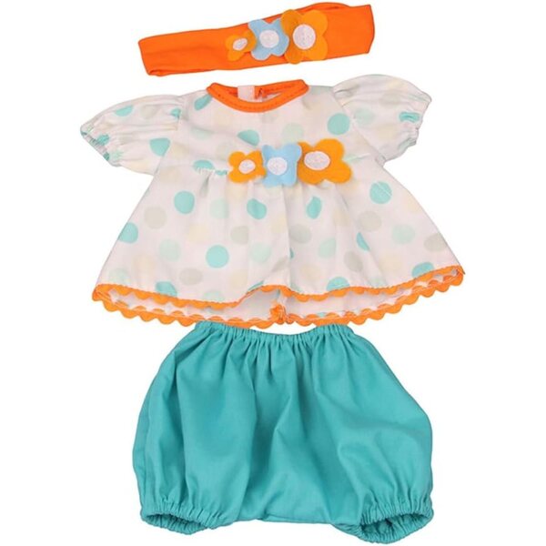Freizeitkleidung für amerikanische Puppen 46 cm – T-Shirt, Shorts und Stirnband Uteruik