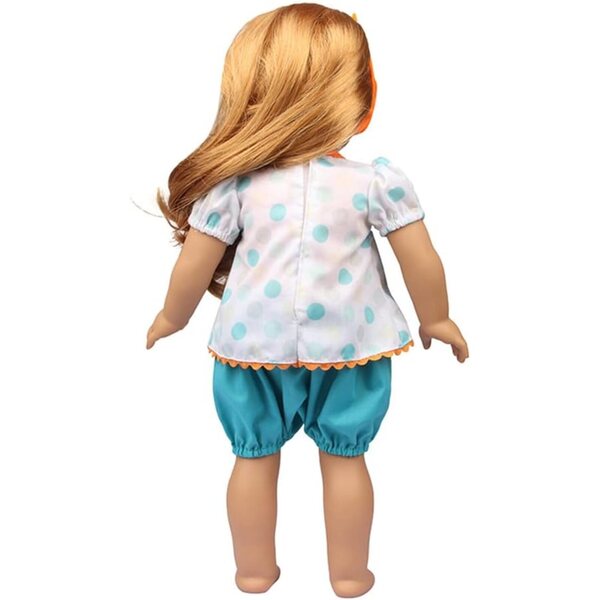 Freizeitkleidung für amerikanische Puppen 46 cm – T-Shirt, Shorts und Stirnband Uteruik