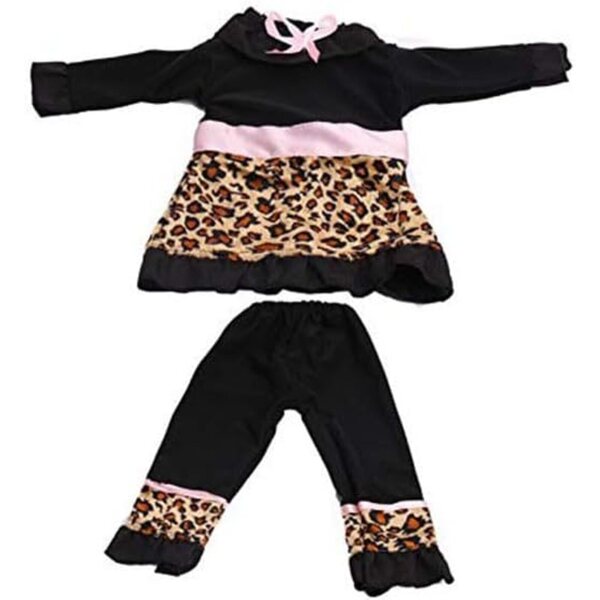 Completo Leopardato per Bambola Americana 46 cm - Top e Pantaloni Moda