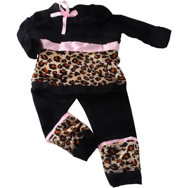 Completo Leopardato per Bambola Americana 46 cm - Top e Pantaloni Moda