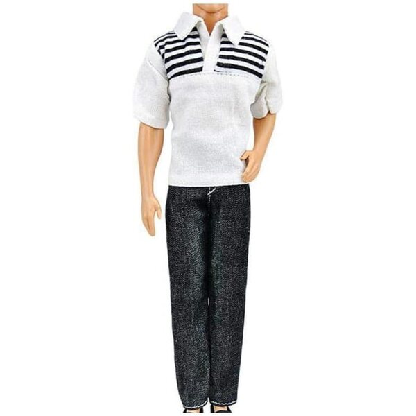 Set 4 abiti casual per bambole maschili 30 cm - vestiti sicuri e rimovibili
