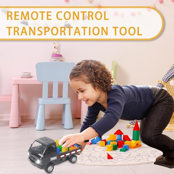 Generic Robust: Ferngesteuerter LKW für Kinder mit LED-Simulation und realistischer Bewegung