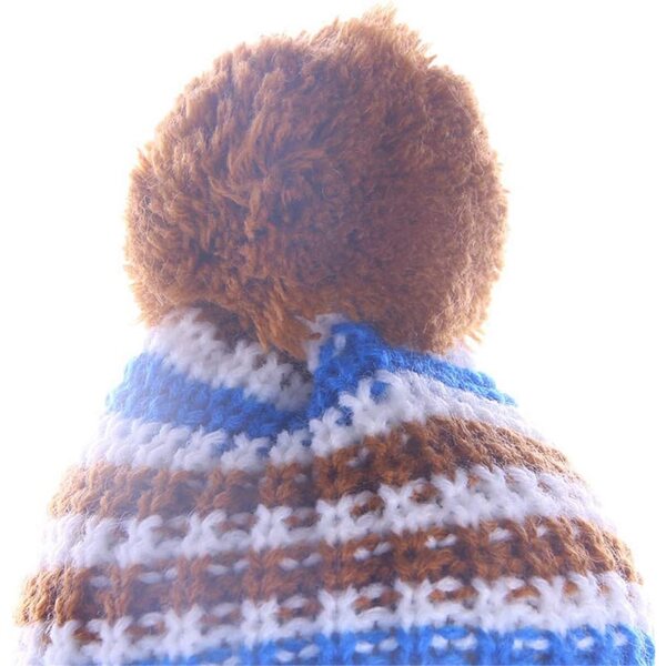 Abito Maglia per Bambola Americana 46 cm con Cappello e Sciarpa Bianco