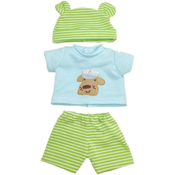 Abbigliamento per Bambola 30 cm con Top Cane, Pantaloncini e Cappello Orso #B