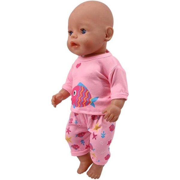Kleidung für amerikanische Puppen 46 cm – kurzärmeliges Oberteil und Cartoon-Uteruik-Hose