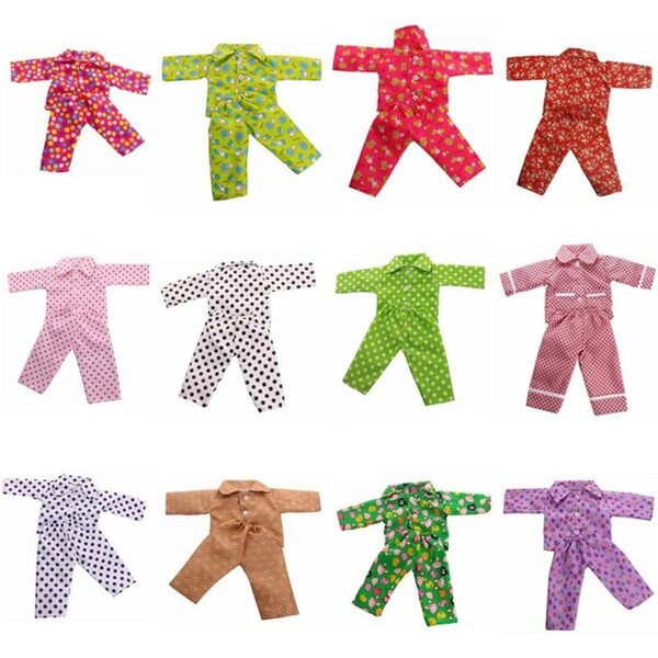 46-cm-Pyjama-Set für American Doll – Langarmshirt und Hose