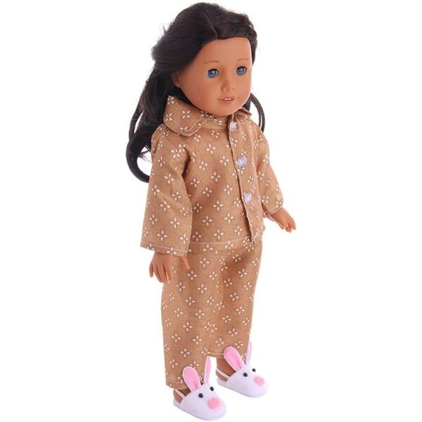 46-cm-Pyjama-Set für American Doll – Langarmshirt und Hose
