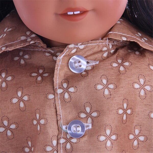 46-cm-Pyjama-Set für American Doll – Langarmshirt und Hose