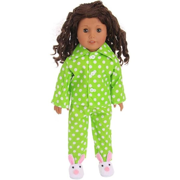 46-cm-Pyjama-Set für American Doll – Langarmshirt und Hose