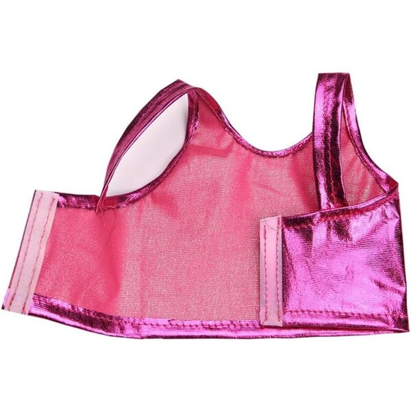 Completo Rosso Rosa per Bambole Americane 46 cm - Top e Pantaloni Moda