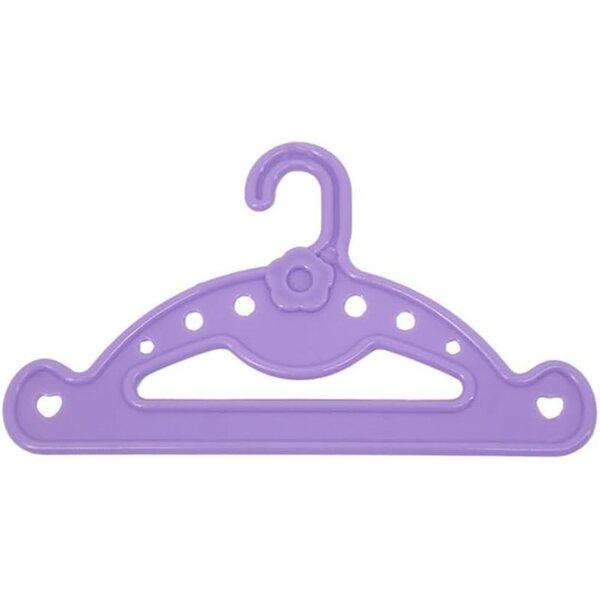 5 Grucce in Plastica Viola per Vestiti Bambole 46 cm/18 Pollici - Uteruik