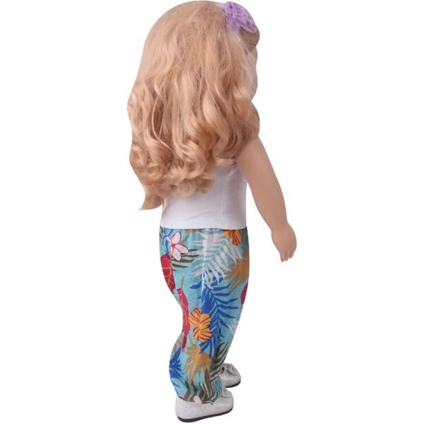 Lässiges Outfit für 18-Zoll-amerikanische Puppen – ärmelloses Oberteil und Hose
