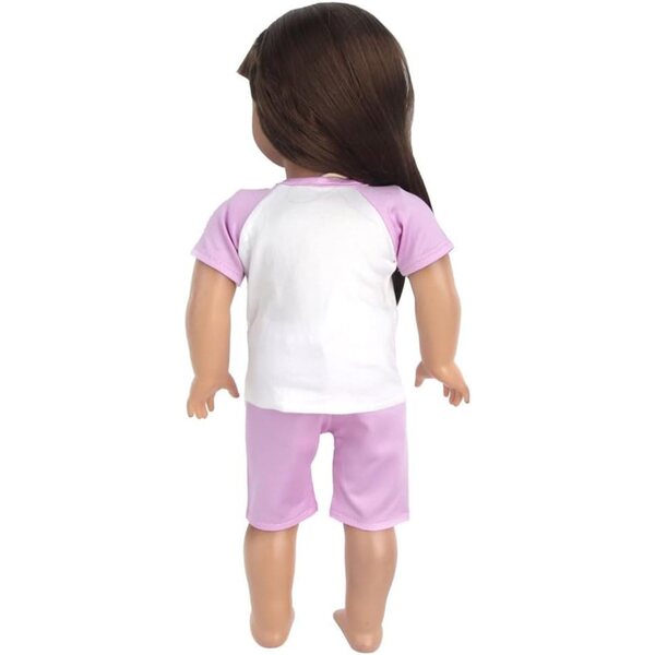Set Vestiti Estivi per Bambole 46 cm - Maglietta Maniche Corte e Pantaloncini Uteruik