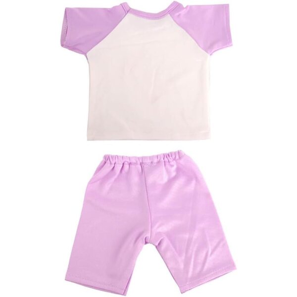 Set Vestiti Estivi per Bambole 46 cm - Maglietta Maniche Corte e Pantaloncini Uteruik