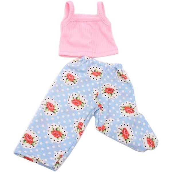 Lässige Kleidung für 18-Zoll-amerikanische Puppen – ärmelloses Oberteil und Hose