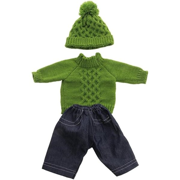 Set 4 Abiti Maglia per Bambole Americane 45 cm con Cappello e Accessori