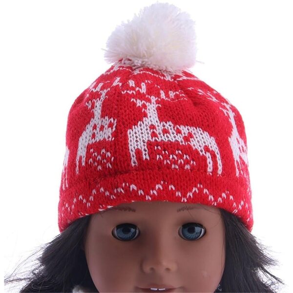 Set 4 Abiti Maglia per Bambole Americane 45 cm con Cappello e Accessori