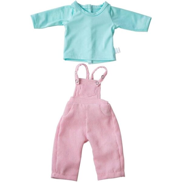 Freizeitkleidung für amerikanische Puppen 46 cm – Uteruik-T-Shirt und Latzhose