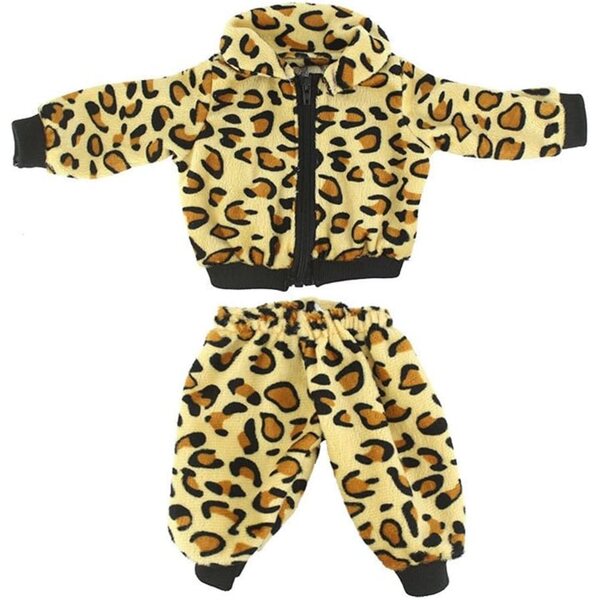Completo Leopardato per Bambole 46 cm con Giacca e Pantaloni - Abito Casual Uteruik