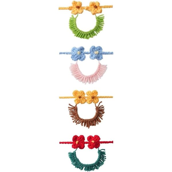 Set 4 abiti tropicali per oca da scrivania 17,8 cm, tema hawaiano estivo