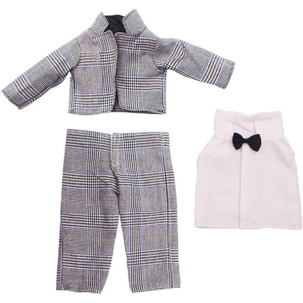 Completo Moda per Bambola 46 cm: Cappotto, Camicia e Pantaloni Uteruik