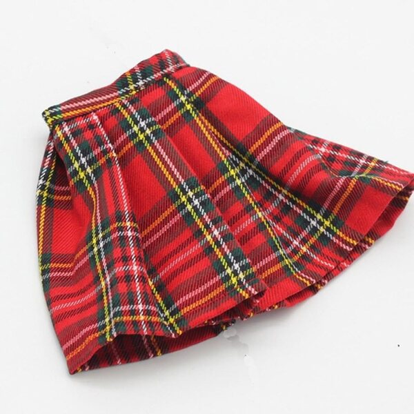 Abiti per Bambole BJD 1/3 60 cm: Cappotto Maglione e Gonna a Quadri Uteruik