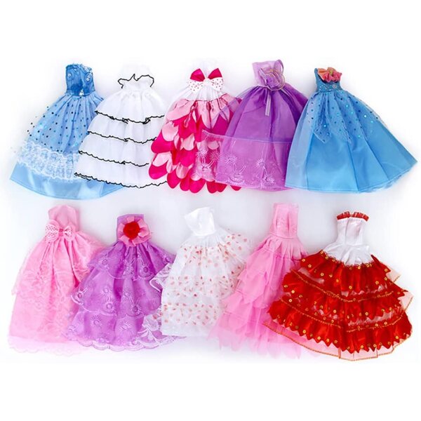 10 Abiti fatti a mano per bambole da 29 cm - Vestiti da festa e nozze assortiti