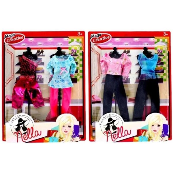 Accessori per bambole Nella mix – 2 set moda casual per bambole, sviluppa creatività