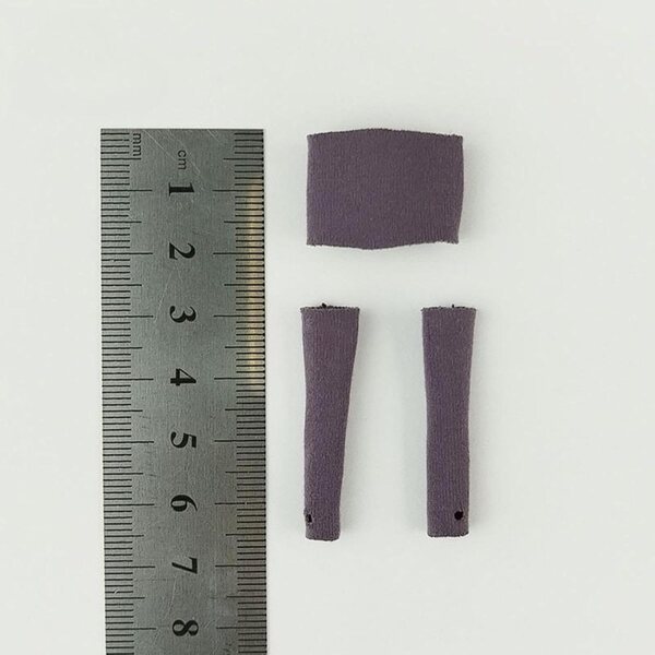 1:12 Damen-Ärmel- und Oberteil-Set für 6-Zoll-Actionfiguren – hochwertige rosa-lila Kleidung