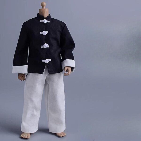 3-teiliges 1/12-Outfit für 6-Zoll-Actionfigur mit Mantel, Hose und Stoffweste