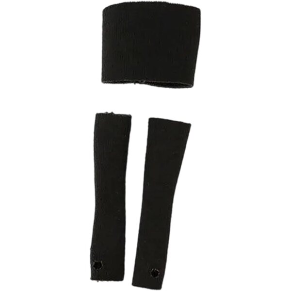 1:12 Bandeau-BH und Ärmel-Set für weibliche Actionfiguren, Schwarz
