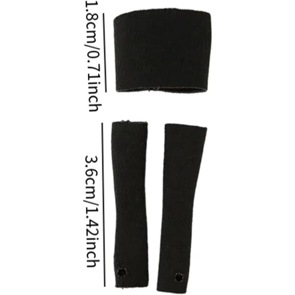 1:12 Bandeau-BH und Ärmel-Set für weibliche Actionfiguren, Schwarz