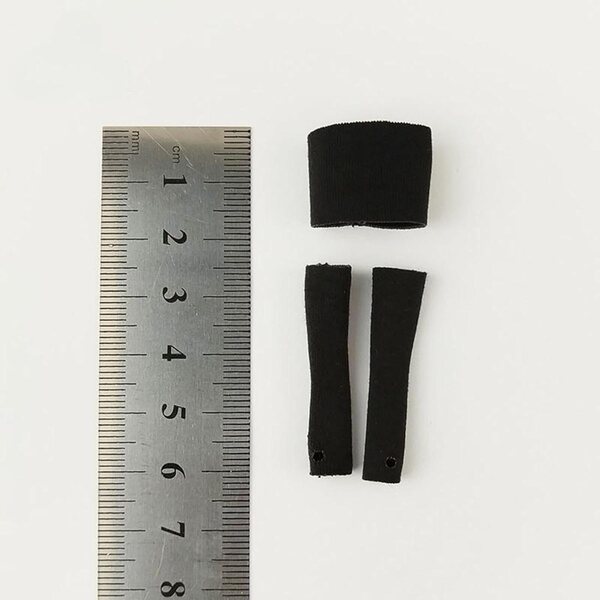 1:12 Bandeau-BH und Ärmel-Set für weibliche Actionfiguren, Schwarz