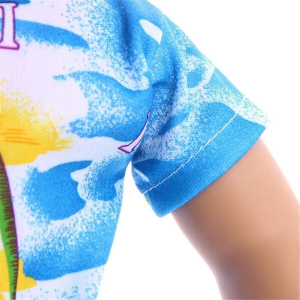 Abbigliamento da Spiaggia per Bambole 46 cm: Maglietta e Pantaloncini Uterui