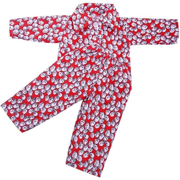 Pyjama-Set für American Doll 46 cm – Langarm-Oberteil und Pyjama-Hose